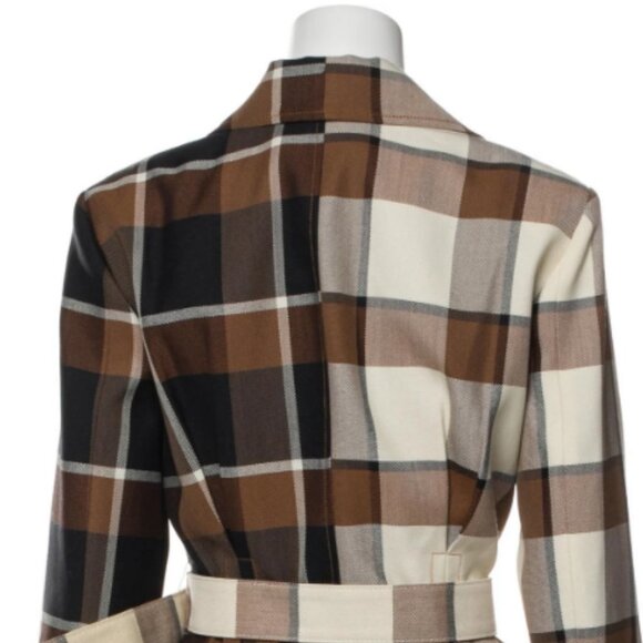 Staud Pepper Coat in Mixed Plaid 10 NWT - Picture 7 of 10